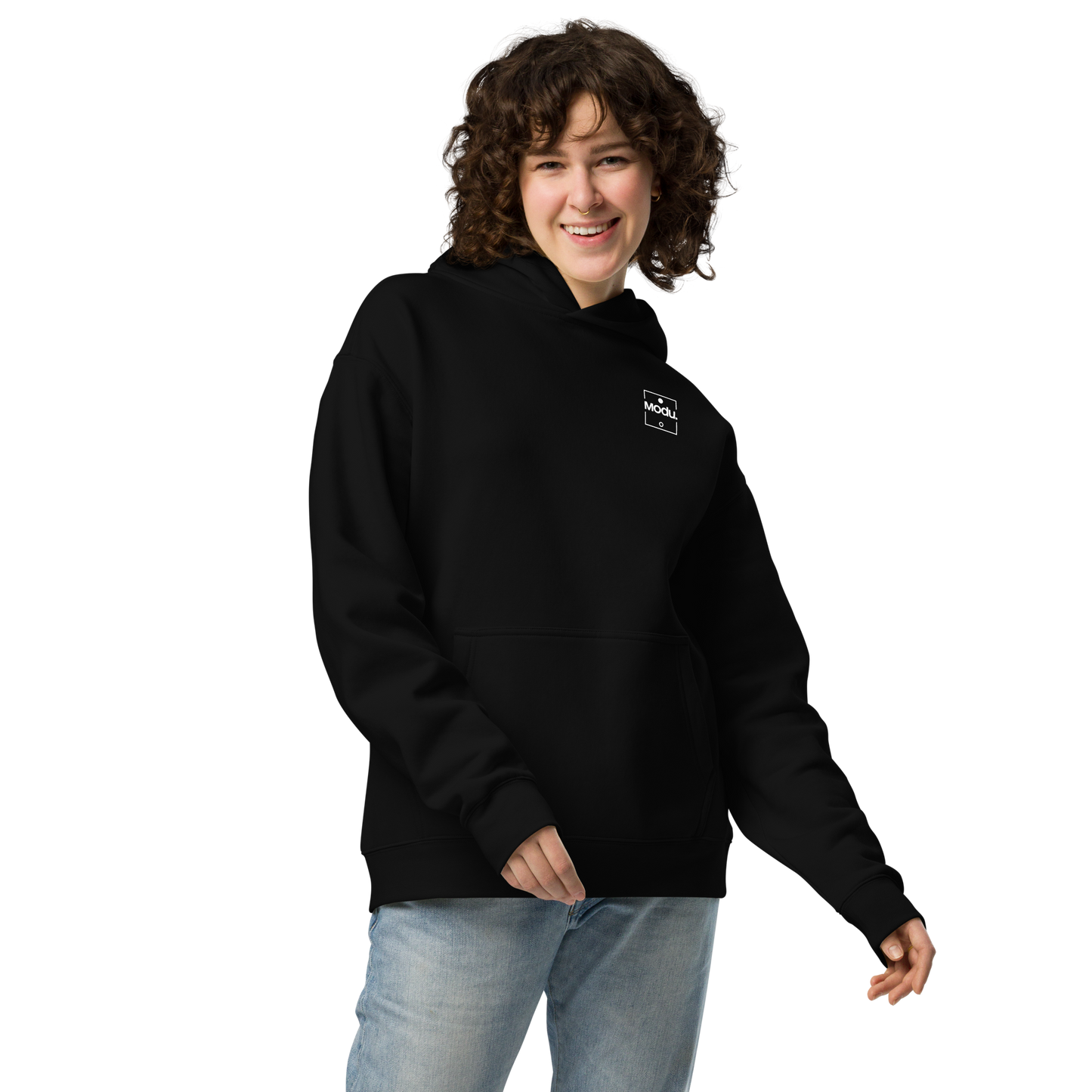 Black Circle. Oversized Hoodie Black | Baseline