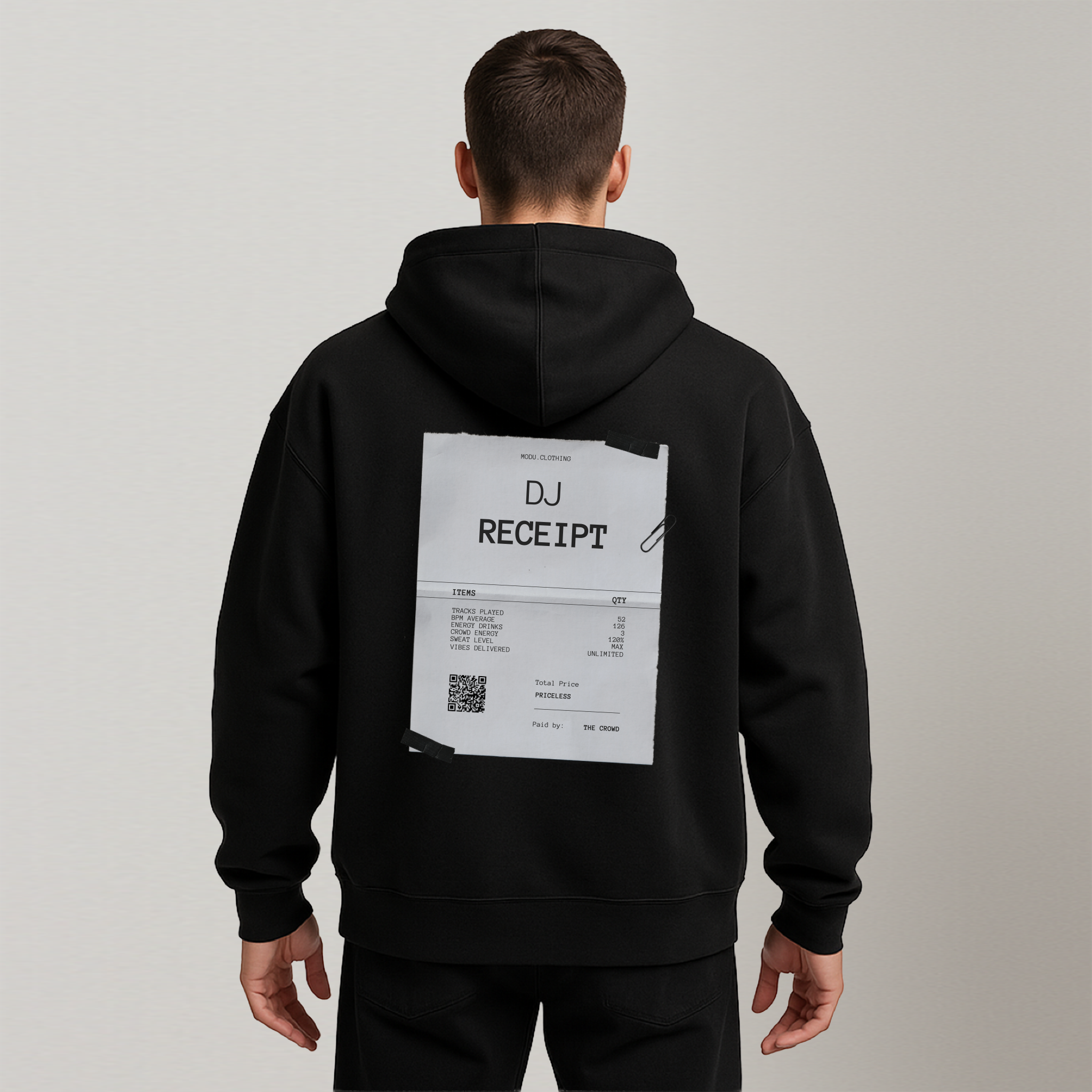 DJ RECEIPT. Oversized Hoodie