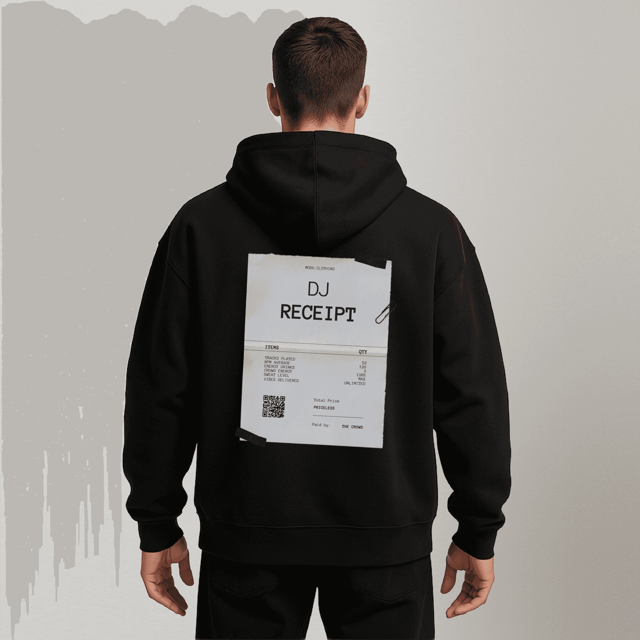 DJ RECEIPT. Oversized Hoodie