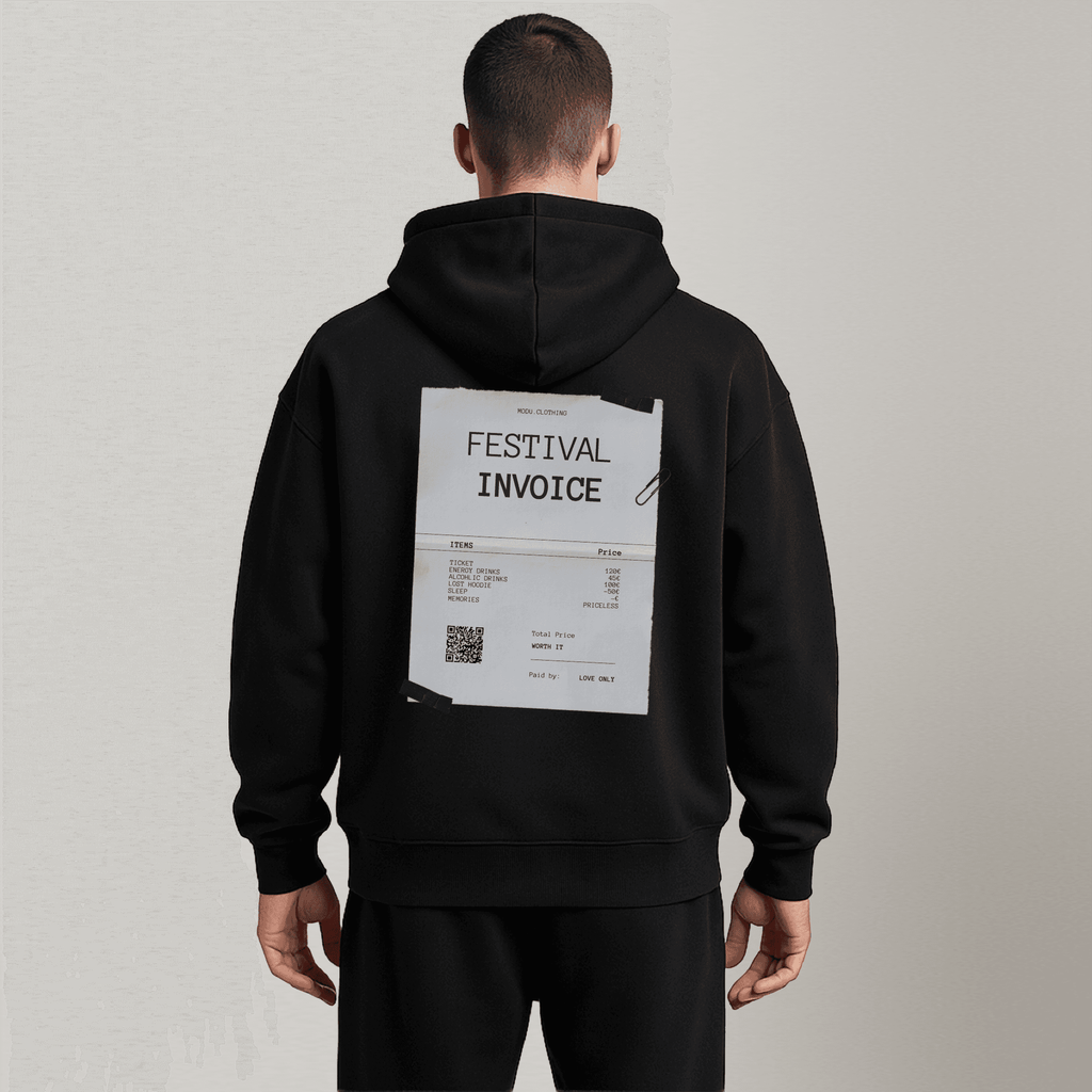 FESTIVAL INVOICE. Oversized Hoodie
