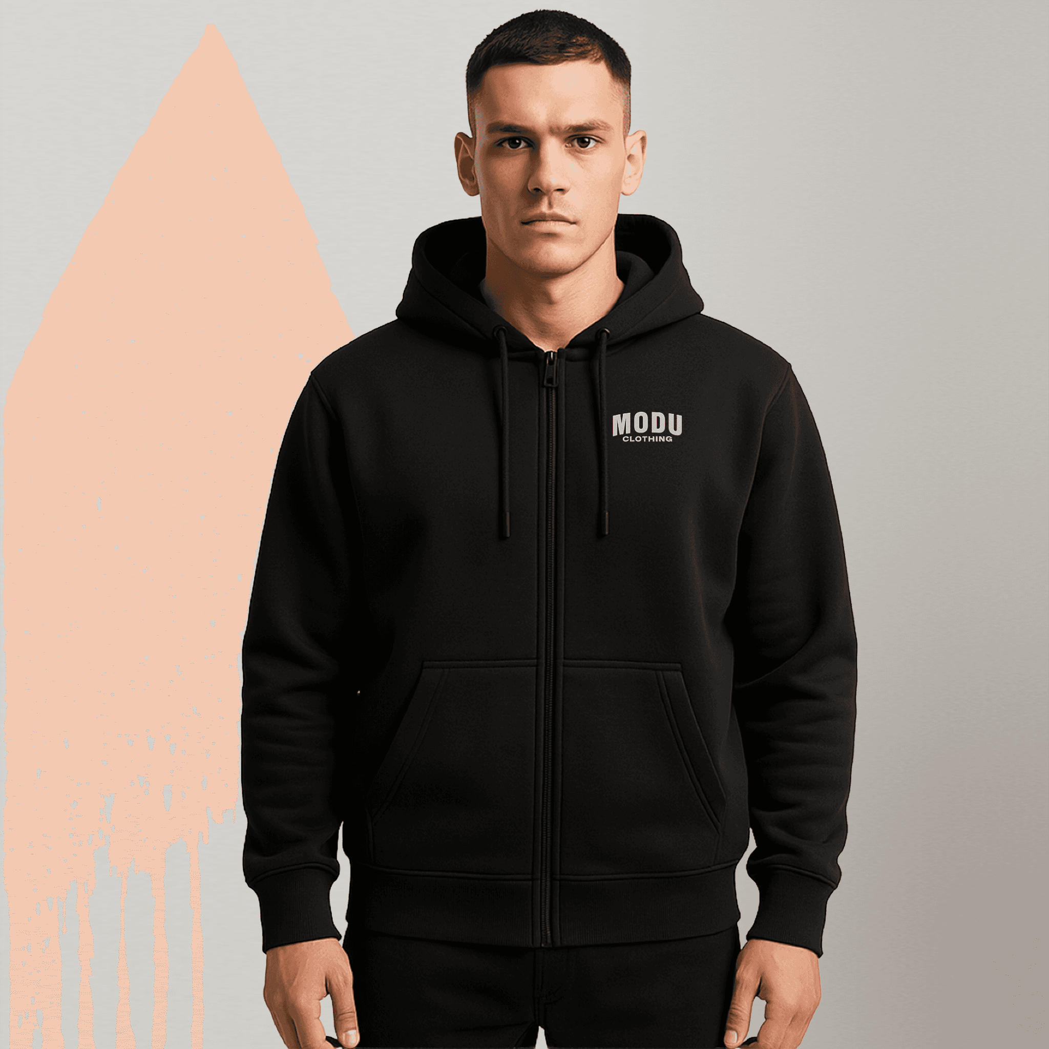 STICHTED. Zip Hoodie