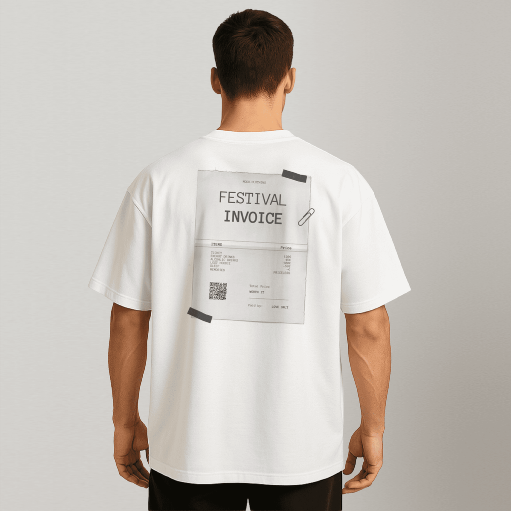 FESTIVAL INVOICE. Oversized Shirt