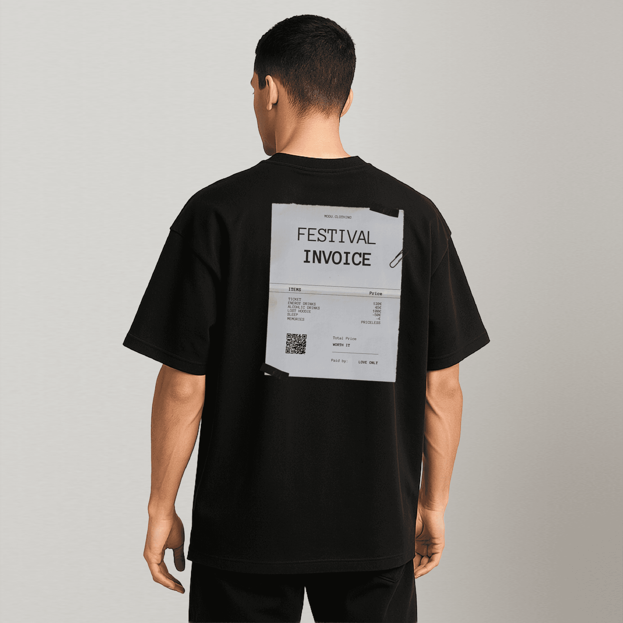FESTIVAL INVOICE. Oversized Shirt