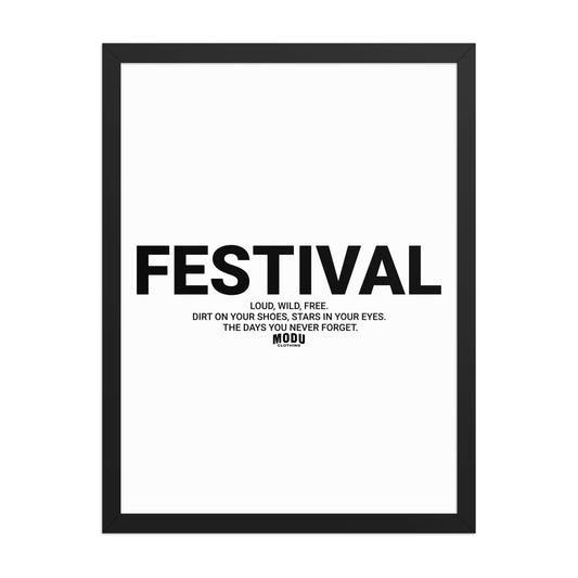 FESTIVAL. Poster | NIGHT ESSENTIALS